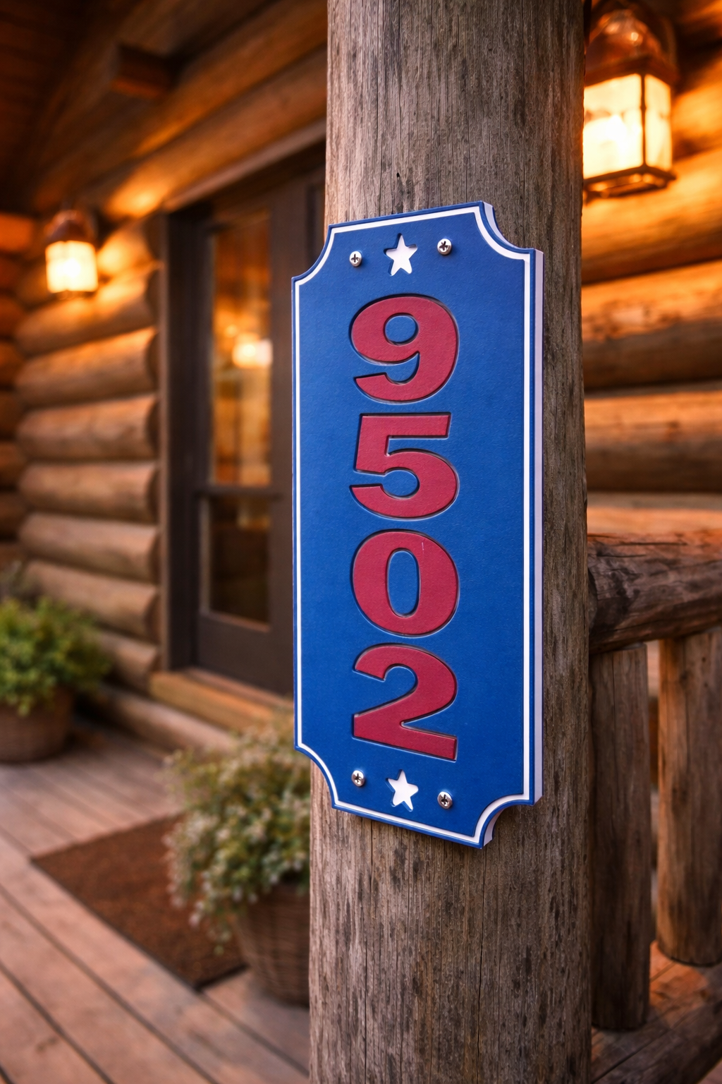 Patriotic Address Sign